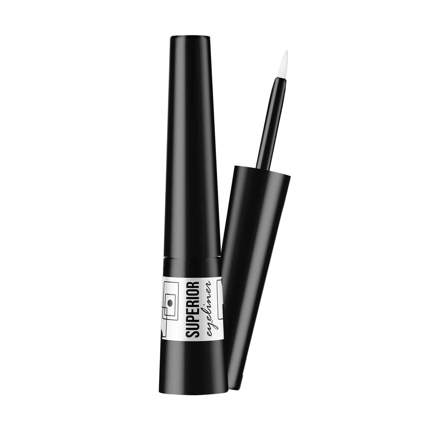 Підводка для очей Vipera Superior Eye Liner 04 Black With Glitter, 3 мл